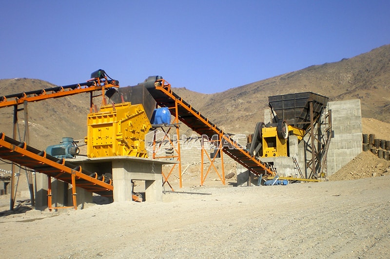 150tph stationary crushing and screening plant in Iraq