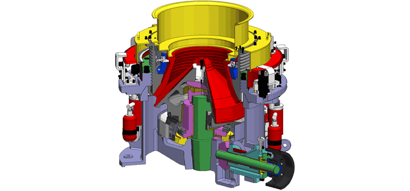 Working Principle of hydraulic cone crusher