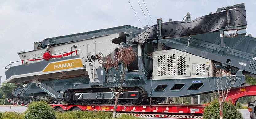 Usage of tracked crusher