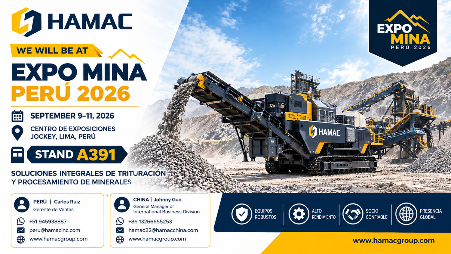 Visit HAMAC at Booth A391