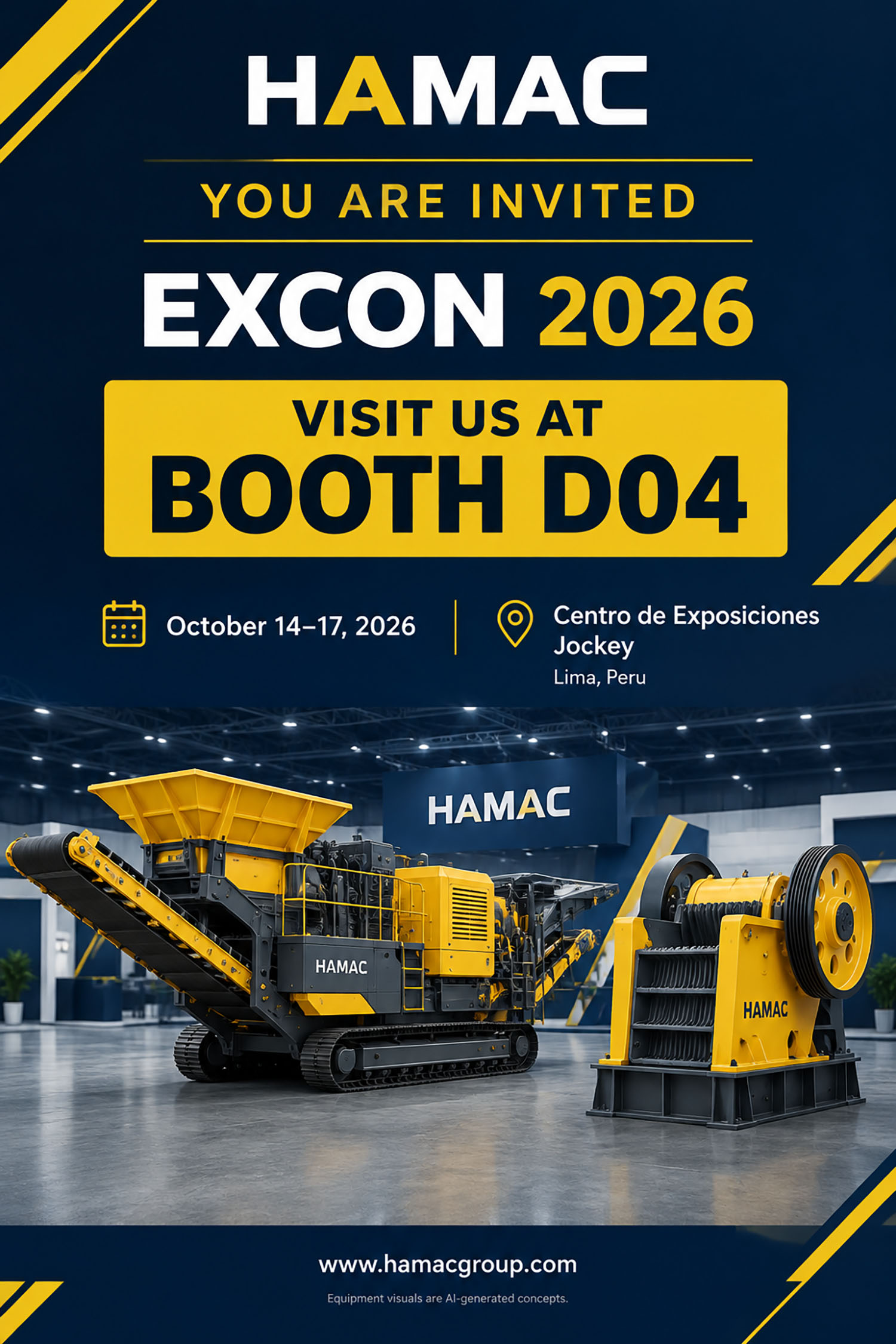 We look forward to welcoming you to HAMAC Booth D04 in Lima!