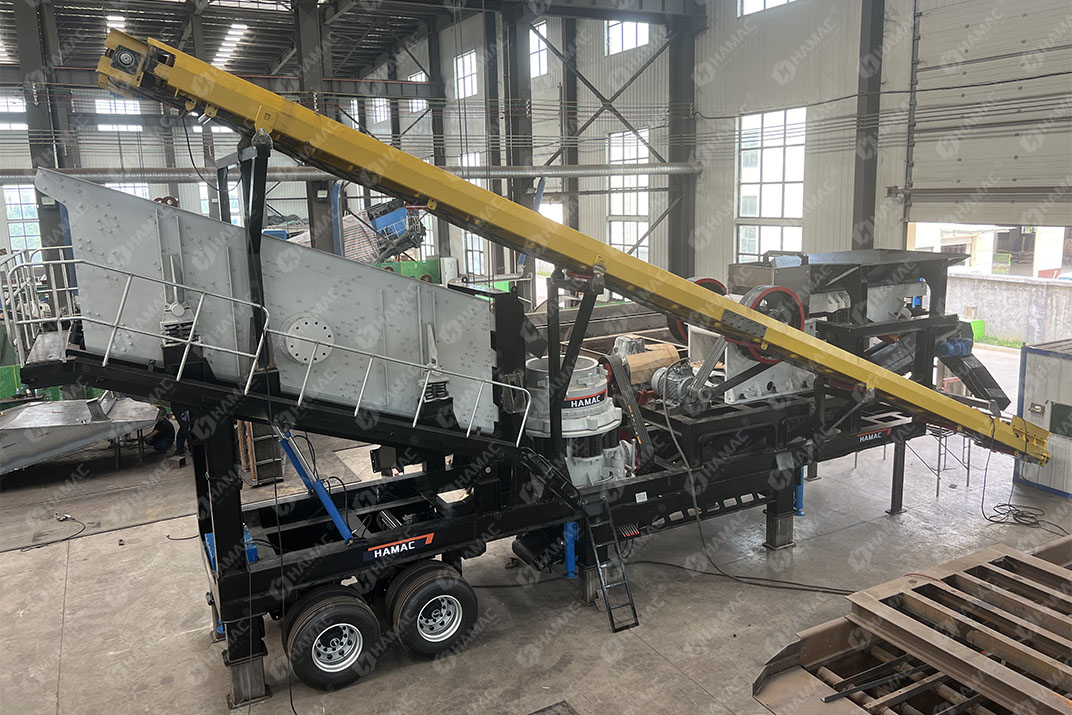 Mobile 4 In 1 Crushing And Screening Plant