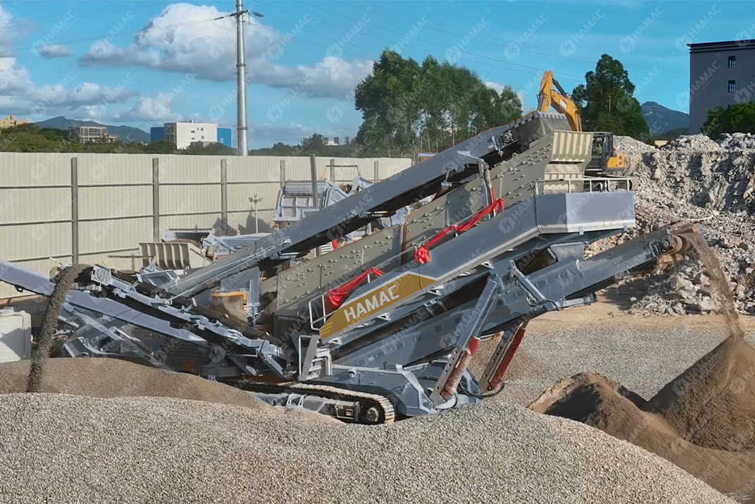 Tracked Vibrating Screening Plant