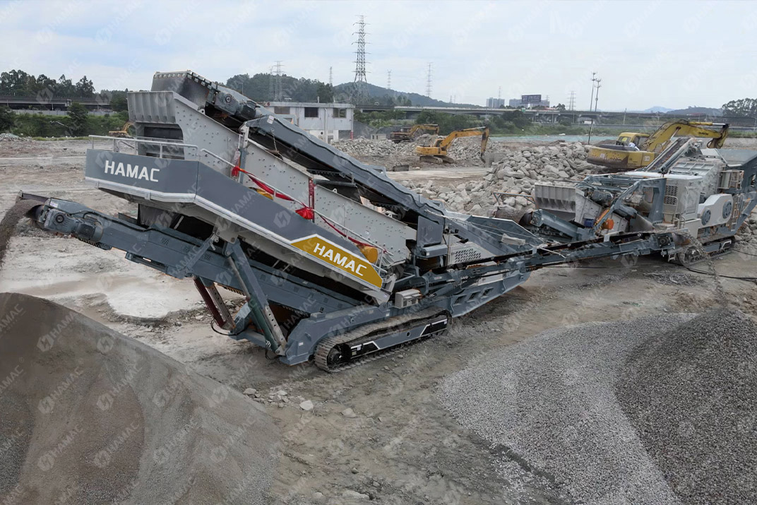 Tracked Vibrating Screening Plant