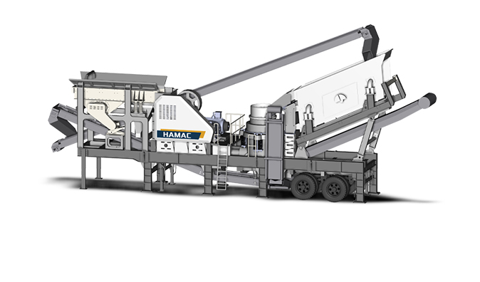 Mobile 4 In 1 Crushing And Screening Plant