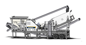 Mobile 4 In 1 Crushing And Screening Plant